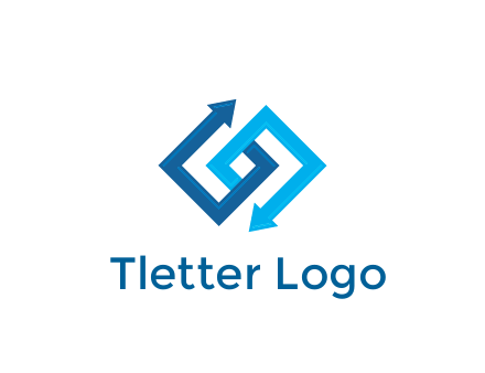 blocky arrow media logo