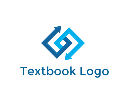 blocky arrow media logo