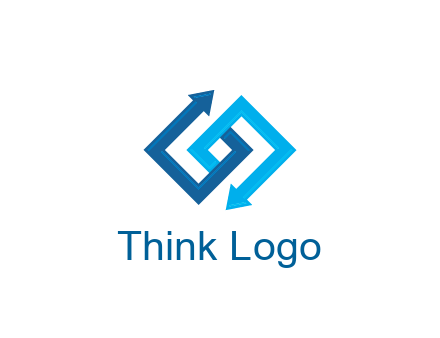 blocky arrow media logo