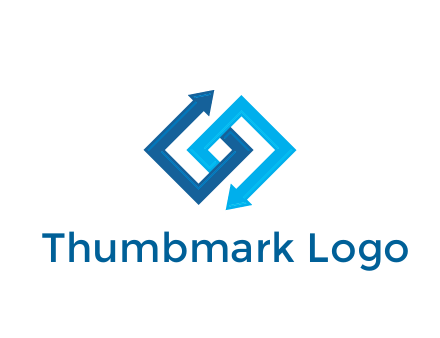 blocky arrow media logo