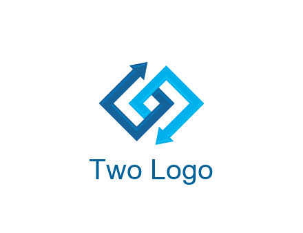 blocky arrow media logo