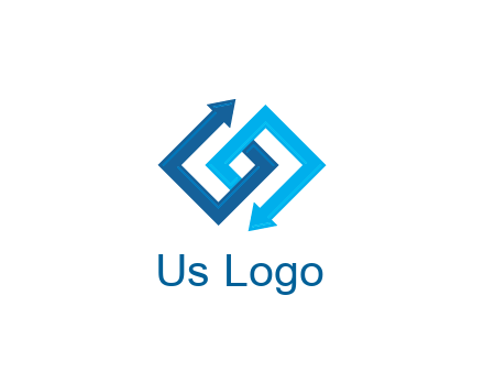 blocky arrow media logo