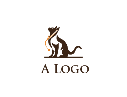 cat wearing stethoscope pet logo