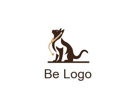 cat wearing stethoscope pet logo