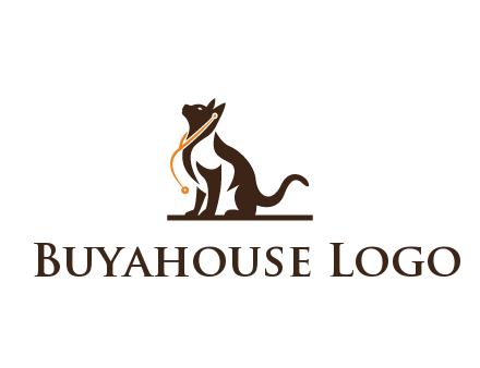 cat wearing stethoscope pet logo