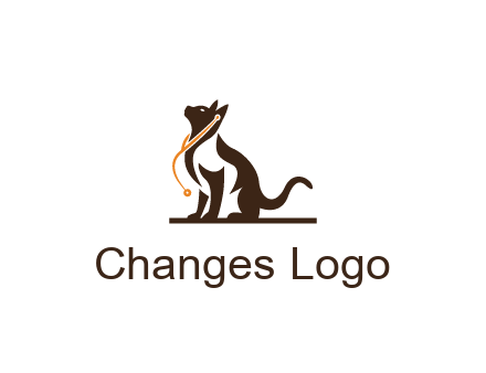 cat wearing stethoscope pet logo