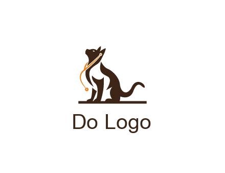 cat wearing stethoscope pet logo