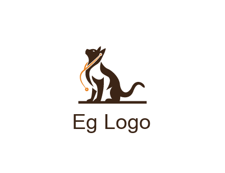 cat wearing stethoscope pet logo