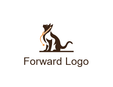 cat wearing stethoscope pet logo