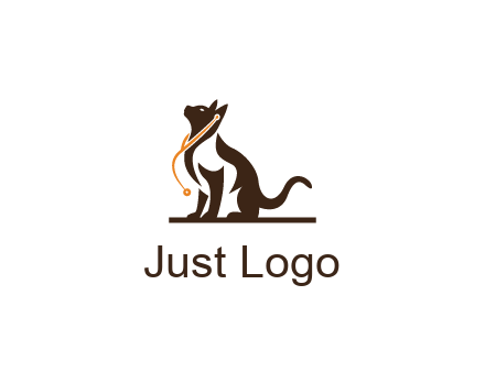 cat wearing stethoscope pet logo