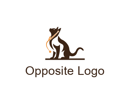 cat wearing stethoscope pet logo
