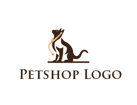 cat wearing stethoscope pet logo