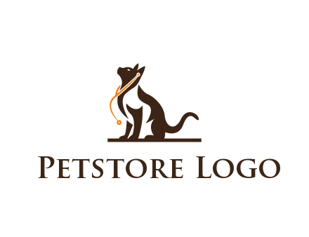 cat wearing stethoscope pet logo