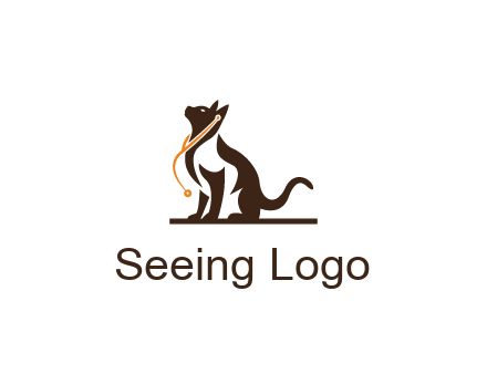 cat wearing stethoscope pet logo