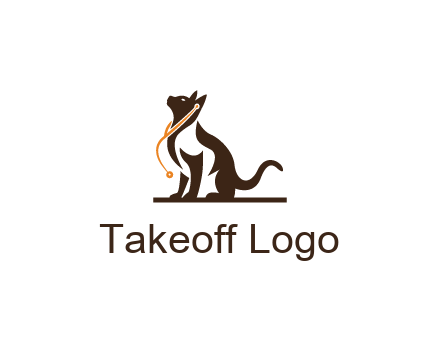 cat wearing stethoscope pet logo