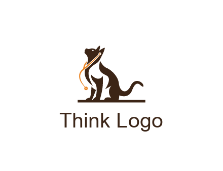 cat wearing stethoscope pet logo