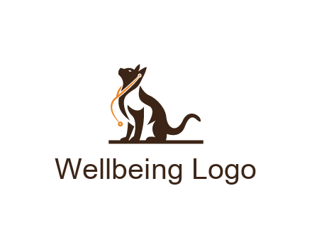 cat wearing stethoscope pet logo