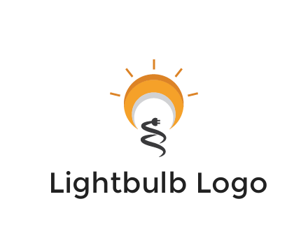 abstract sun with plug engineering logo