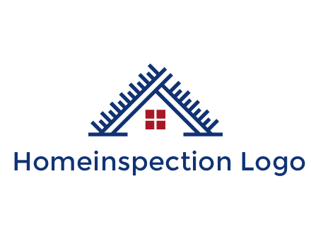 house roof from scale construction logo