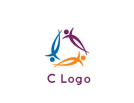 rotating people community logo