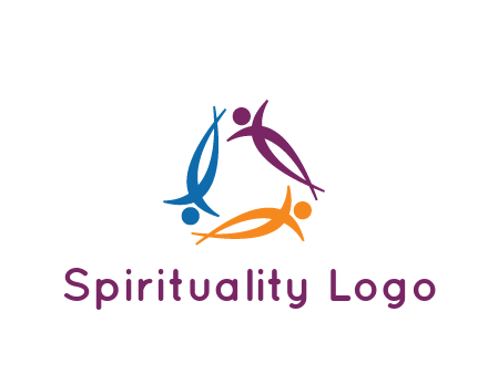 rotating people community logo