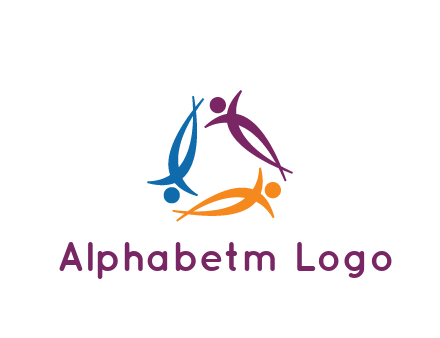 rotating people community logo