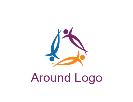 rotating people community logo