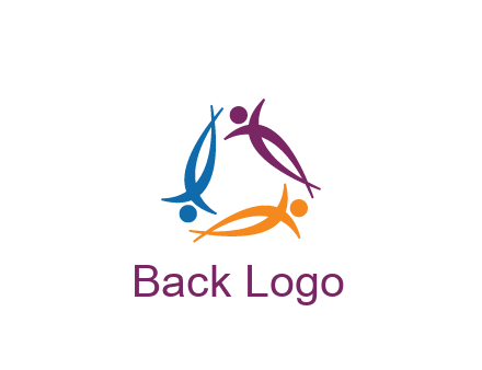 rotating people community logo