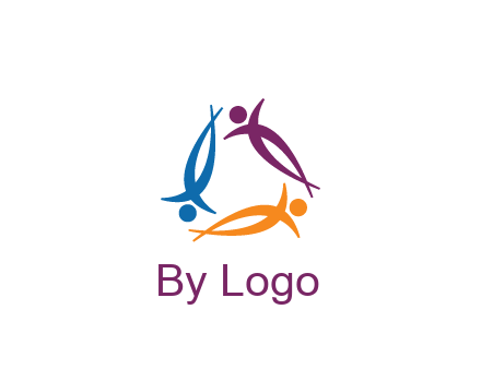 rotating people community logo
