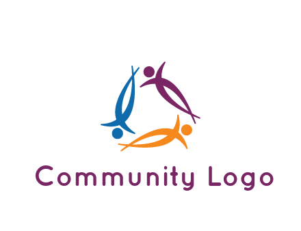 rotating people community logo