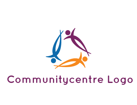 rotating people community logo