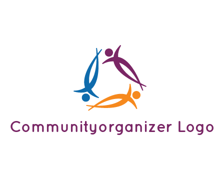 rotating people community logo