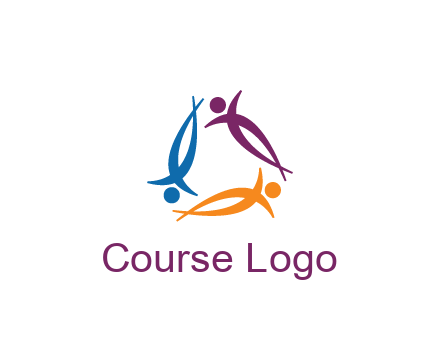 rotating people community logo