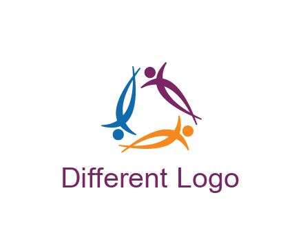 rotating people community logo