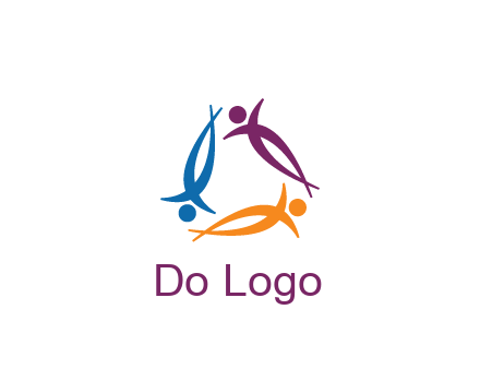 rotating people community logo
