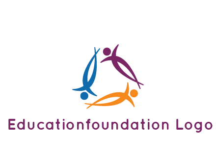 rotating people community logo