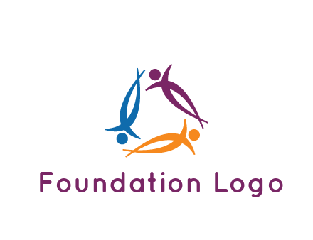 rotating people community logo