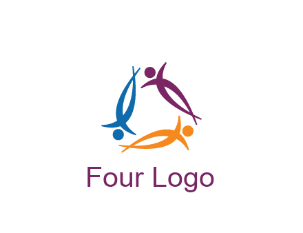 rotating people community logo