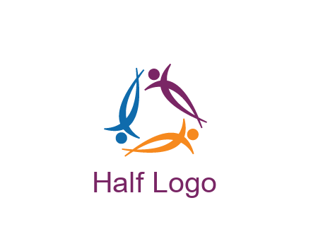 rotating people community logo