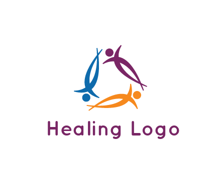 rotating people community logo