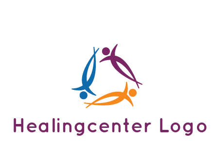 rotating people community logo