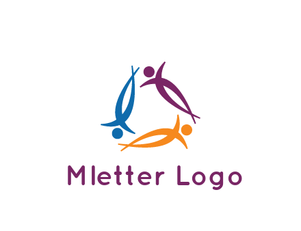 rotating people community logo