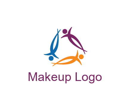 rotating people community logo