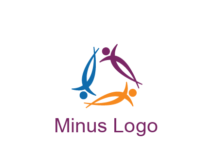 rotating people community logo