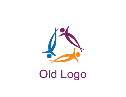 rotating people community logo