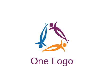 rotating people community logo