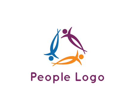 rotating people community logo