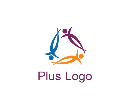 rotating people community logo