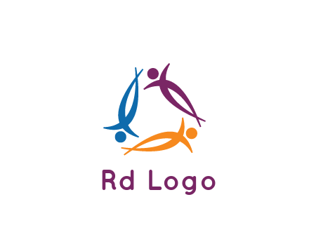 rotating people community logo
