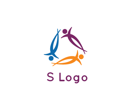 rotating people community logo